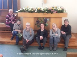 Bloemschiksters  voor ontslapendienst 1-3-2015